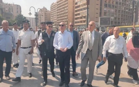 محافظ القاهرة يراقب عن كثب تطوير المنطقة المحيطة بميدان رمسيس
