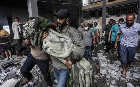 استشهاد 4 فلسطينيين وانتشال جثامين 121 في قطاع غزة منذ صباح اليوم