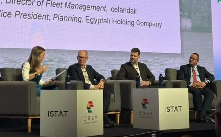 مصر للطيران تساهم في جلسة حوارية حول مستقبل شركات الطيران في مؤتمر ISTAT
