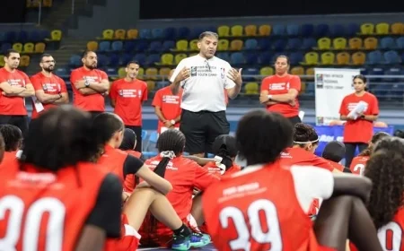 انطلاق معسكر الاتحاد الدولي لكرة السلة للشباب في مصر مع صور مميزة