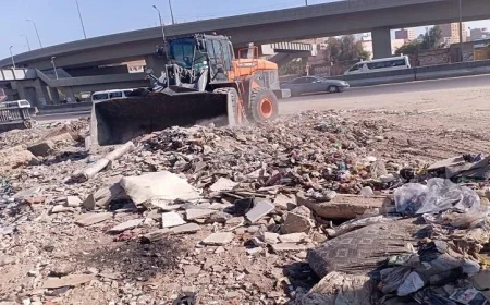 تحويل البؤر العشوائية في شبرا الخيمة إلى مساحات خضراء من خلال رفع المخلفات