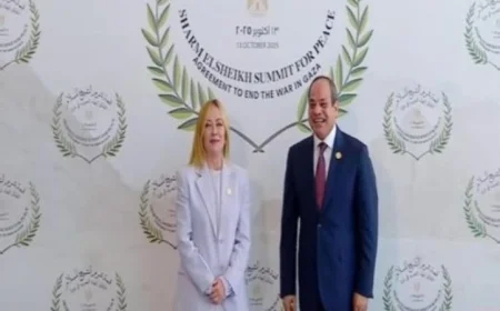 الرئيس السيسي يستضيف رئيسة وزراء إيطاليا في قمة السلام بشرم الشيخ