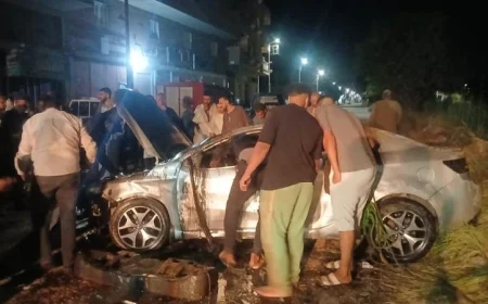 حادث انقلاب سيارة ملاكي في قنا يسفر عن إصابة شخصين