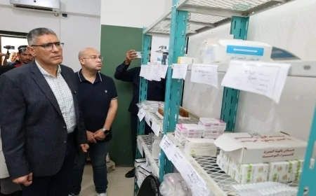 محافظ الجيزة يقوم بجولة تفقدية في مستشفى الواحات البحرية لتعزيز خدمات الصحة العامة
