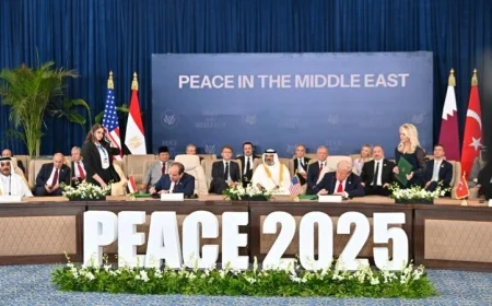 بيان الرئاسة يكشف النقاط الرئيسية لقمة شرم الشيخ للسلام