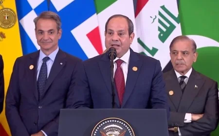 الرئيس السيسي يكشف كلمته في قمة شرم الشيخ لبحث إنهاء الحرب في غزة