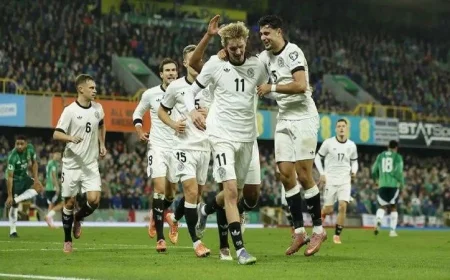 ألمانيا تحقق انتصاراً مثيراً على إيرلندا الشمالية بهدف نظيف في تصفيات كأس أوروبا