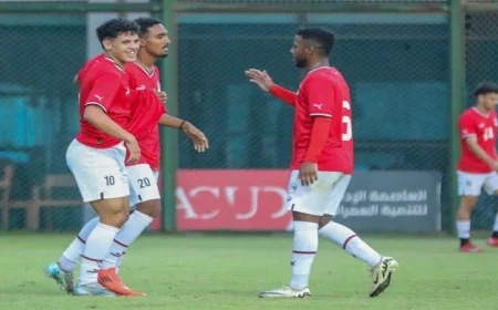 منتخب الشباب مواليد 2007 يحقق انتصارا ساحقا على شباب السلوم بأربعة أهداف في مباراة ودية