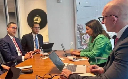 وزير الاستثمار والتجارة الخارجية يناقش فرص التعاون مع مسؤولي فيتش في واشنطن