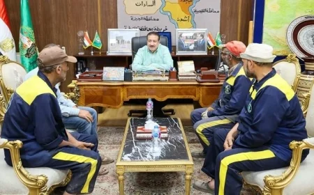 محافظ المنوفية يكرم عمال النظافة بمكافآت مالية وعينية في لقاء مميز