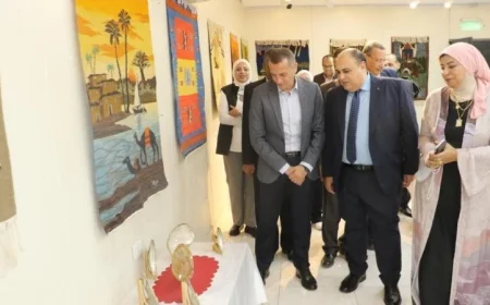 صور افتتاح أول متجر دائم للحرف التراثية في أسوان من قبل قصور الثقافة