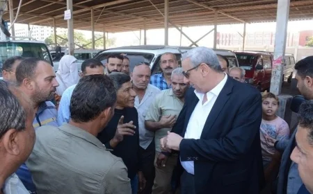 محافظ الغربية يتفقد موقفي سبرباي والجلاء للتاكد من الالتزام بالتعريفة الرسمية للنقل