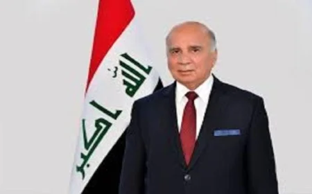وزير الخارجية العراقي يؤكد أهمية الدور المصري في التوصل إلى وقف إطلاق النار