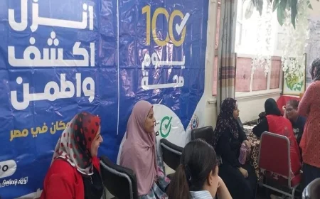 حملة 100 يوم صحة توفر خدمات طبية لـ 412 ألف مواطن في المنيا