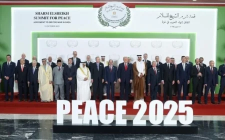 الرئيس الفلسطيني يعتبر قمة السلام بشرم الشيخ دفعة حاسمة نحو حل القضية الفلسطينية