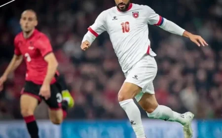 ألبانيا تحقق فوزًا كبيرًا على الأردن برباعية في مباراة ودية مثيرة بكومب أرينا