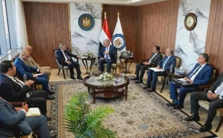 وزير البترول يناقش إنشاء محطة لتسييل الغاز في بور سعيد مع رئيس هيئة قناة السويس