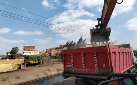 رفع كفاءة طريق جسر فرهاش في كوم حمادة بتكلفة 27.5 مليون جنيه لتعزيز السلامة المرورية