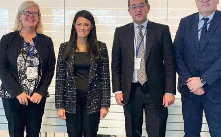 المشاط تستعرض الشراكات الاستراتيجية مع نائب رئيس وكالة ميجا