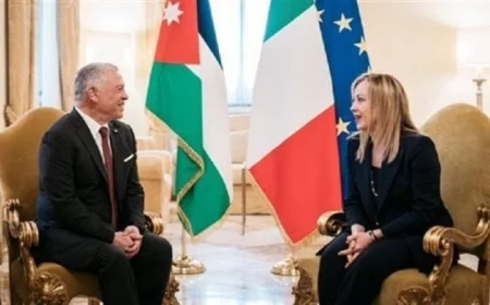 ملك الأردن ورئيسة وزراء إيطاليا يتحدان في اجتماعات العقبة لمواجهة الإرهاب