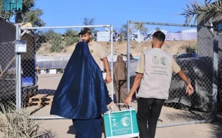 مركز الملك سلمان يقدم مساعدات إنسانية عاجلة للمتضررين في جنوب قطاع غزة