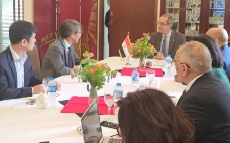 طلعت يجري مقابلات مع شركات عالمية رائدة في مجال الاتصالات وتكنولوجيا المعلومات