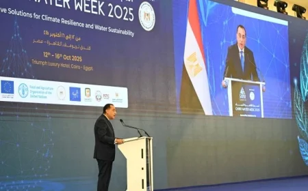 رئيس الوزراء يؤكد أن النيل هو قضية وجودية لمصر لا تحتمل المساومة أو المخاطرة