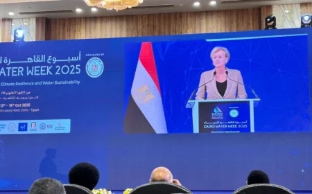 سفيرة الاتحاد الأوروبي تؤكد أن أسبوع القاهرة للمياه تحول إلى منصة عالمية لتطوير حلول مبتكرة
