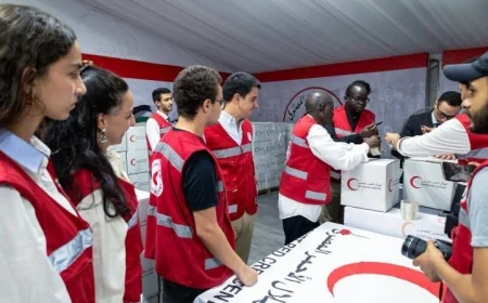 زيارة تاريخية للأمين العام للأمم المتحدة إلى جمعية الهلال الأحمر تحت رعاية وزارة الشباب