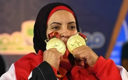 رحاب رضوان تتألق وتحقق الذهب وهاني عبد الهادي يحرز الفضة في إنجاز مصري عالمي