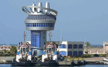 ميناء دمياط يحتضن 26 سفينة لحاويات وبضائع متنوعة