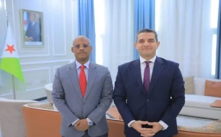 وزير صحة جيبوتي يقدم شكره للرئيس السيسي ول مصر على دعمهم لقطاع الصحة في بلاده
