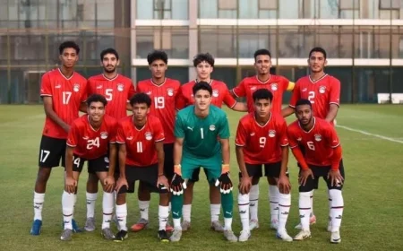 منتخب مصر للشباب تحت 16 سنة يحقق انتصارًا مدويًا على نجوم المستقبل برباعية في ختام معسكره التدريبي