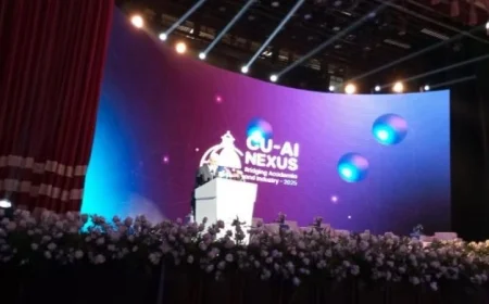 افتتاح مؤتمر جامعة القاهرة الدولي الأول للذكاء الاصطناعي برئاسة عاشور وعبد الصادق