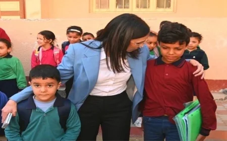 محافظ البحيرة يقوم بزيارة ميدانية لمدرسة المجد للتعليم الأساسي في الرحمانية