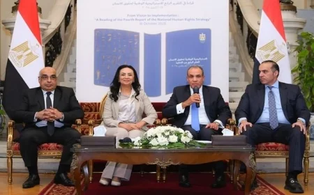 مرسي تحتفل بإطلاق التقرير الرابع للاستراتيجية الوطنية لحقوق الإنسان