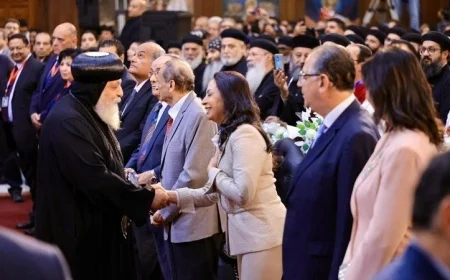 مرسي تحتفل بالعيد المئوي لتدشين كنيسة السيدة العذراء مريم في الزيتون