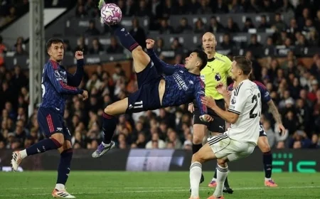 تروسارد يقود أرسنال لفوز مهم على فولهام ويعيد المدفعجية إلى المسار الصحيح