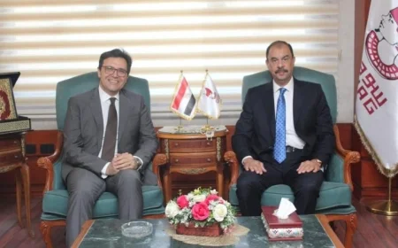 هنو يناقش مع محافظ سوهاج سبل تعزيز التعاون والتنسيق بين الجانبين