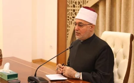 مفتي الجمهورية يسلط الضوء على ضرورة تأهيل المفتين وفق أسس علمية متينة