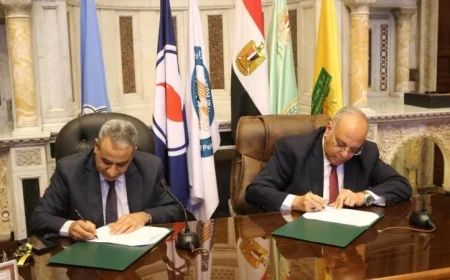 بحوث الصحراء والعامة للبترول يوقعان اتفاقية شراكة لإحداث مجتمع تنموي ذكي ومستدام