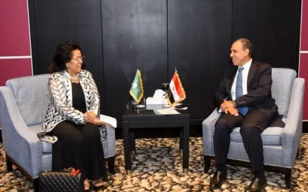 وزير الخارجية يعبر عن تطلعات لتعزيز التعاون المثمر مع وكالة النيباد