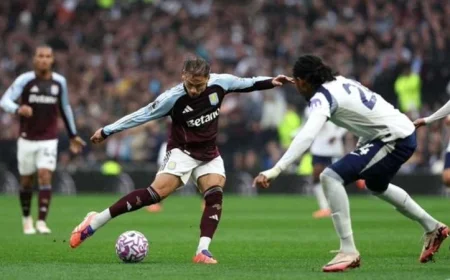 أستون فيلا يحقق انتصاراً مثيراً على توتنهام 2-1 في بطولة الدوري الإنجليزي