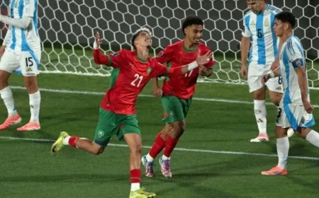 المغرب يحقق فوزا تاريخيا ويظفر بكأس العالم للشباب في كرة القدم بعد انتصاره على الأرجنتين 2-0