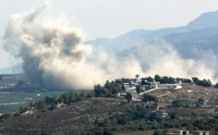 استشهاد شخص نتيجة غارة جوية إسرائيلية على قضاء صور في لبنان