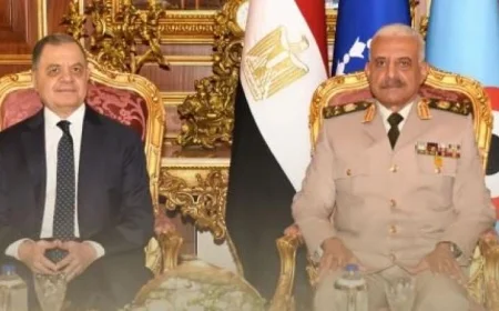 وزير الدفاع يرحب بوزير الداخلية وقيادات الشرطة بمناسبة ذكرى انتصارات أكتوبر المجيدة