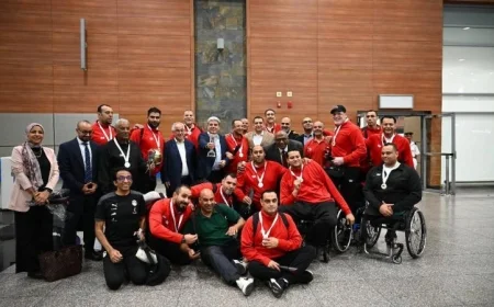 وزارة الشباب تكرم أبطال منتخب مصر الفائز بكأس العالم للكرة الطائرة جلوس