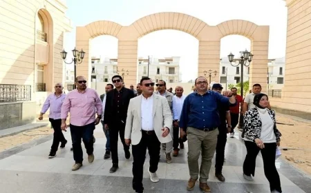 وزير الإسكان يقوم بجولة تفقدية في الحي السكني الخامس جاردن سيتي الجديدة بالعاصمة الإدارية