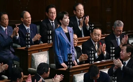 ساناي تاكايتشي تُحدث التاريخ بتوليها أول منصب سيدة لرئاسة الحكومة في اليابان