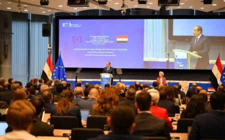 الرئيس السيسي يعلن نتائج مهمة خلال الجلسة الختامية للمنتدى الاقتصادي في بروكسل